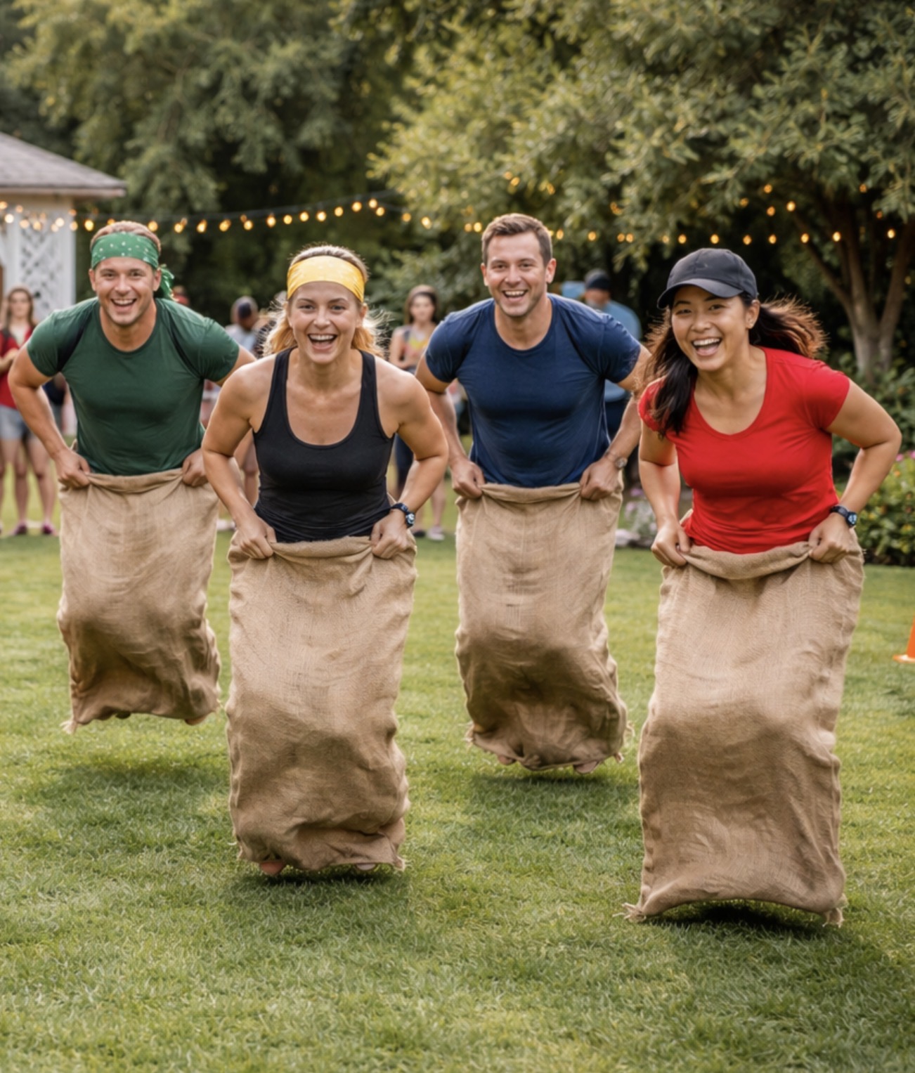 Corporate team engaging in fun outdoor team building activities in Limpopo